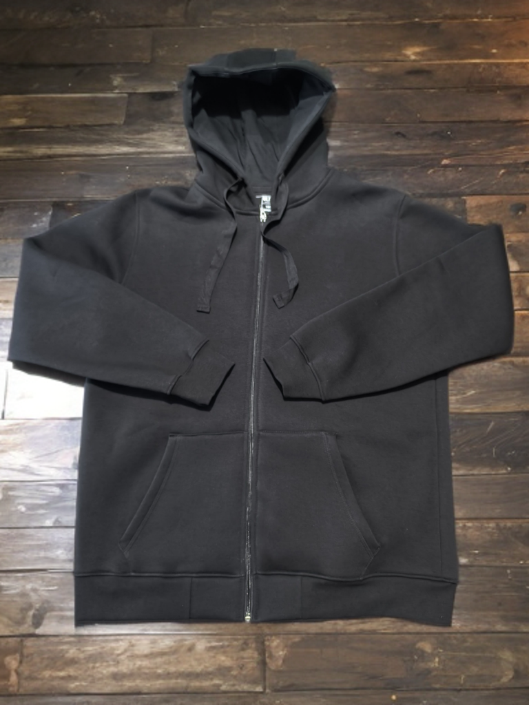 01- Hanorac gros cu fermoar și gluga dubla "acab"