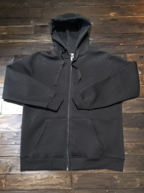 01- Hanorac gros cu fermoar și gluga dubla "acab"