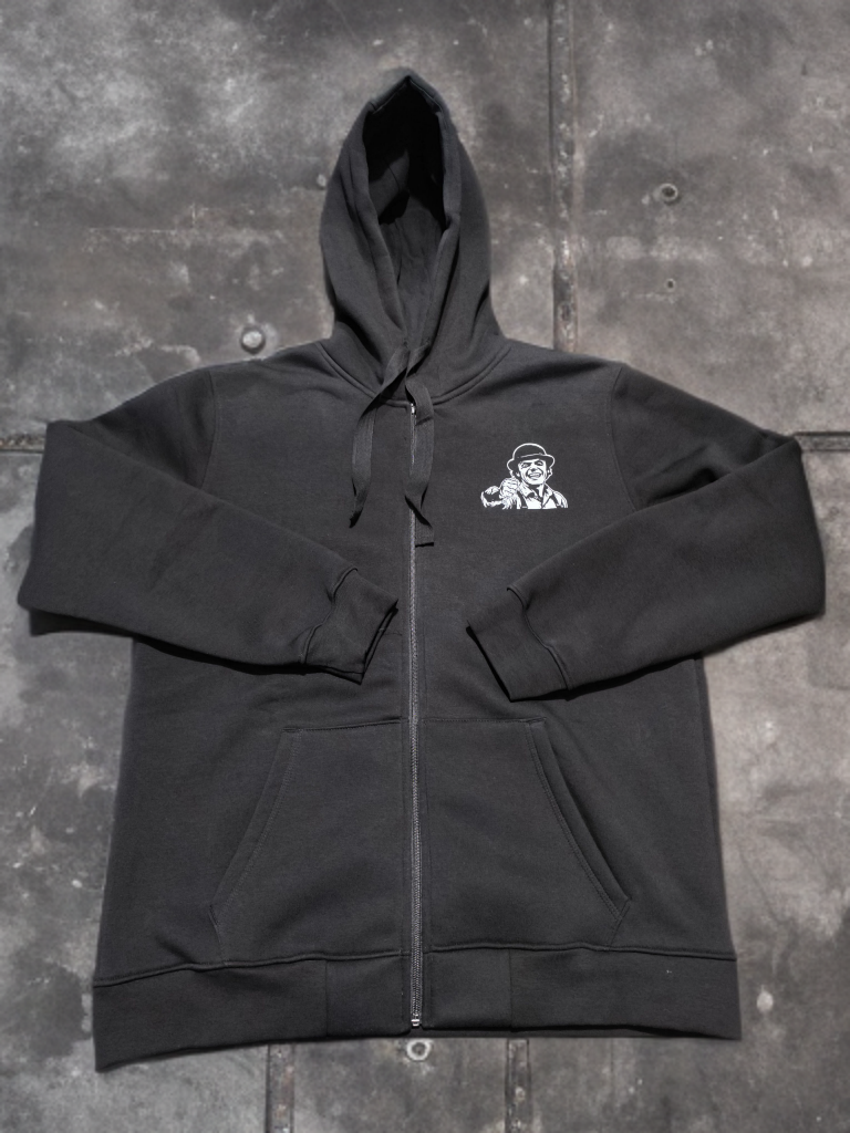 03- Hanorac gros cu fermoar și gluga dubla "logo"